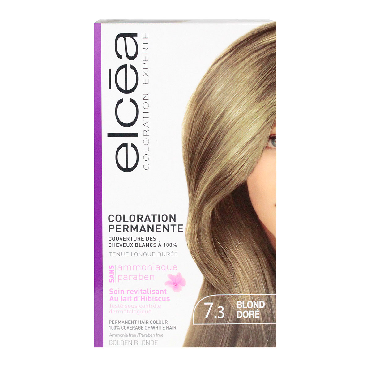 Coloration permanente couleur 7.3 blond doré