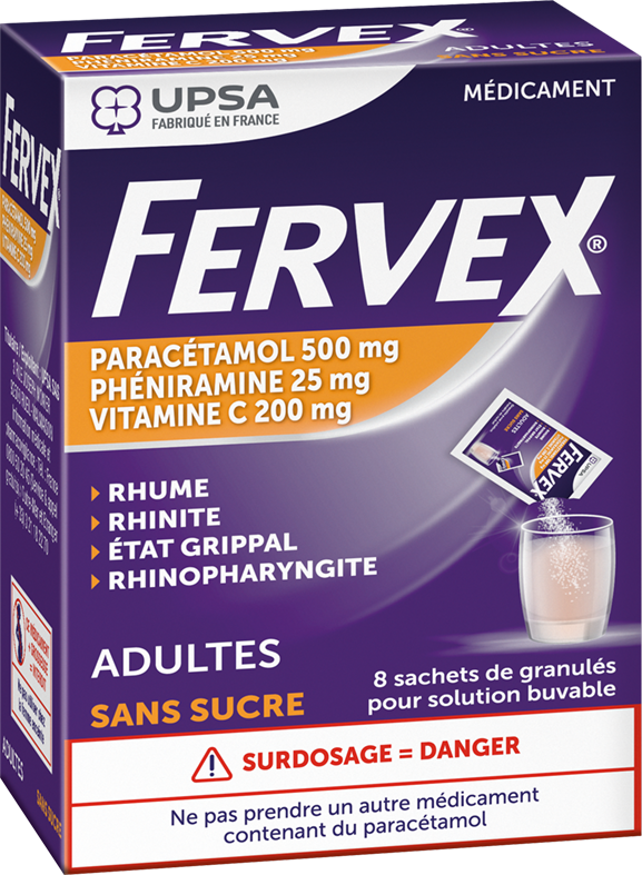 Fervex adultes 8 sachets