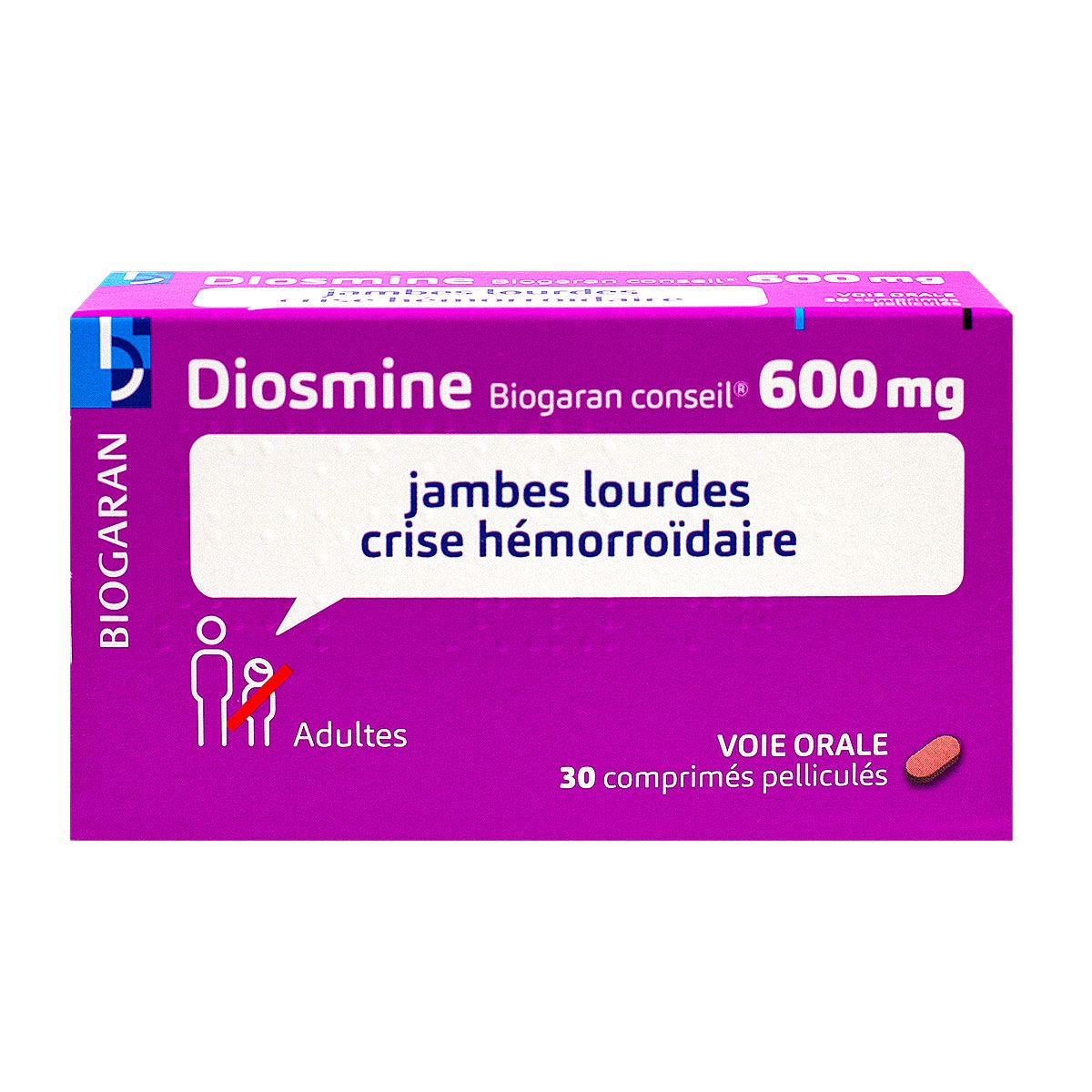 Diosmine 600mg 30 comprimés