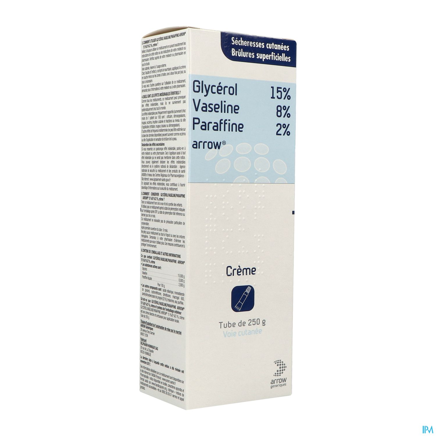 GLYCEROL/VASEL/PARA ARW CR TUB250G