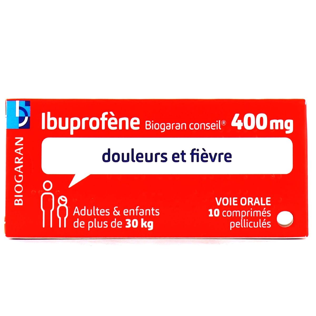 Ibuprofène 400mg 10 comprimés pelliculés