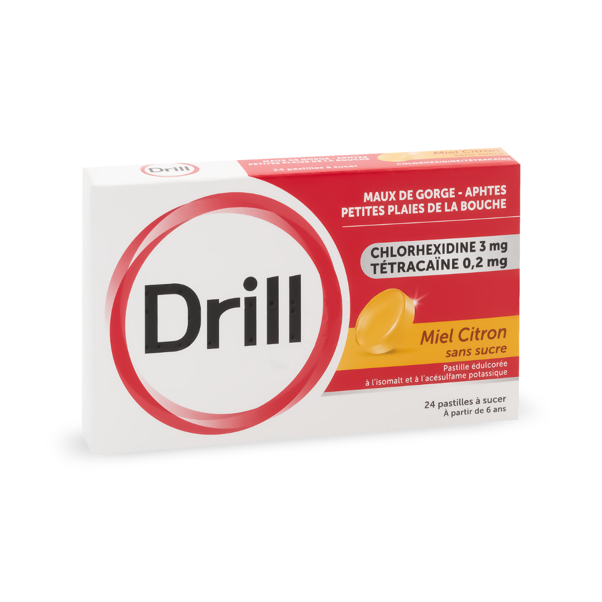 Drill pastilles miel citron sans sucre