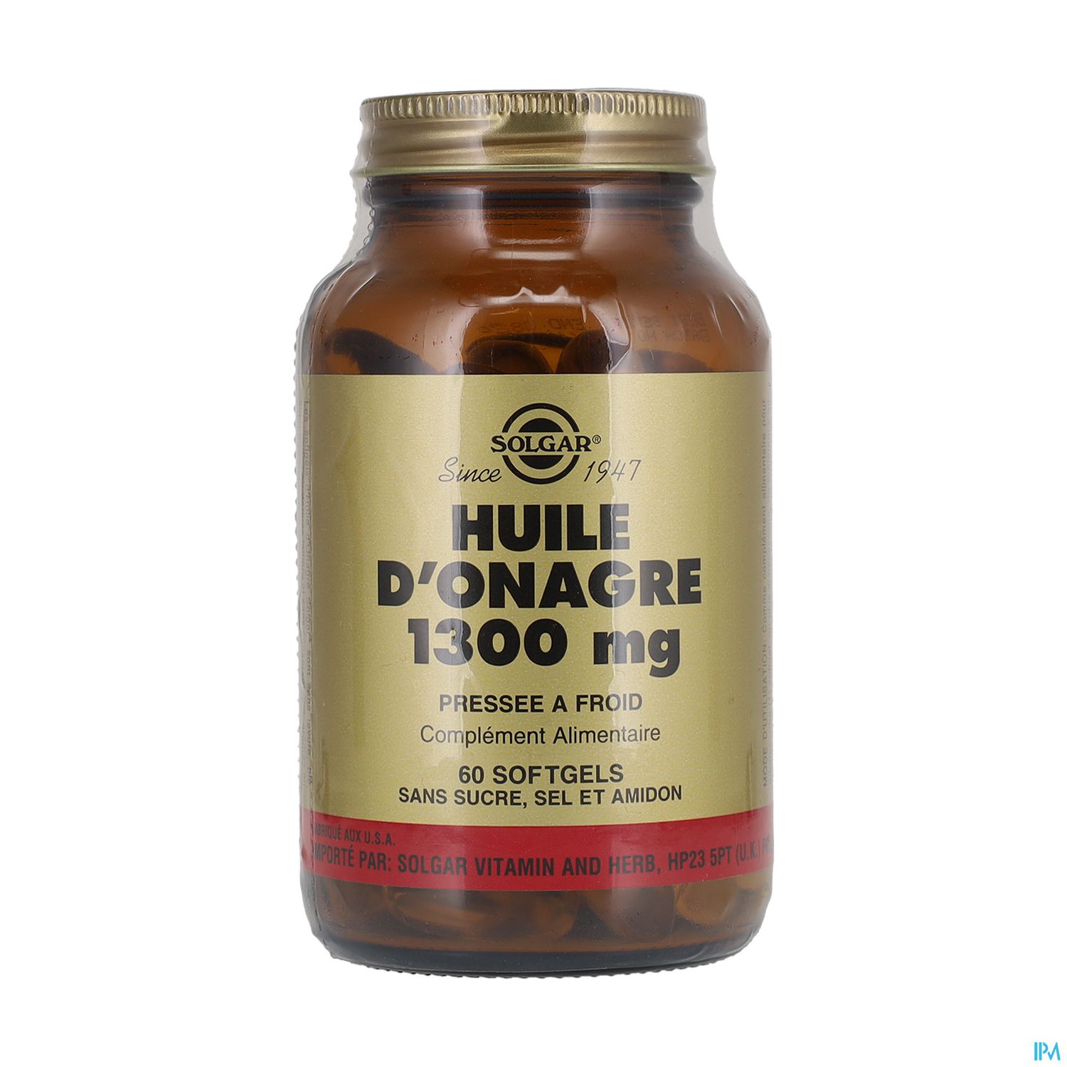 SOLGAR HLE ONAGR 1300MG CAPS 60