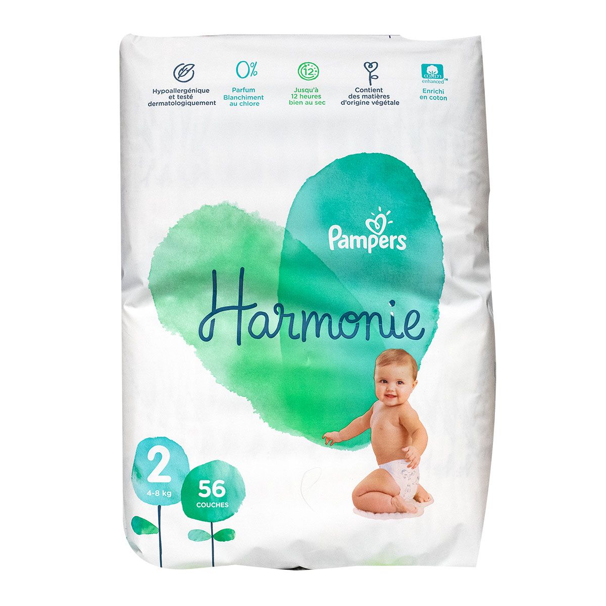 Harmonie 56 couches 4-8kg taille 2